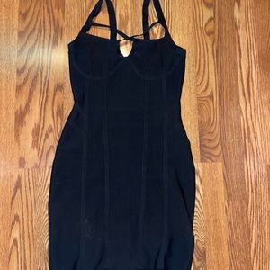 Fashion Nova black bandage dress